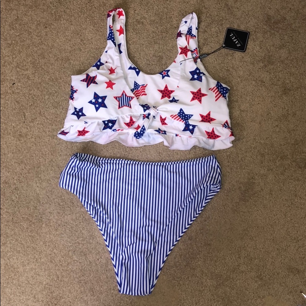 ZAFUL Swimsuit Set American Flag/4th of July